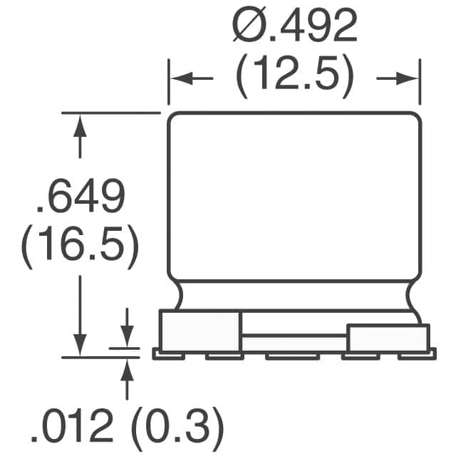 MAL214099013E3 Vishay Beyschlag/Draloric/BC Components  Aluminium-Elektrolytkondensatoren